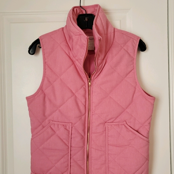 Peach Love California Jackets & Blazers - Peach Love quilted pink vest